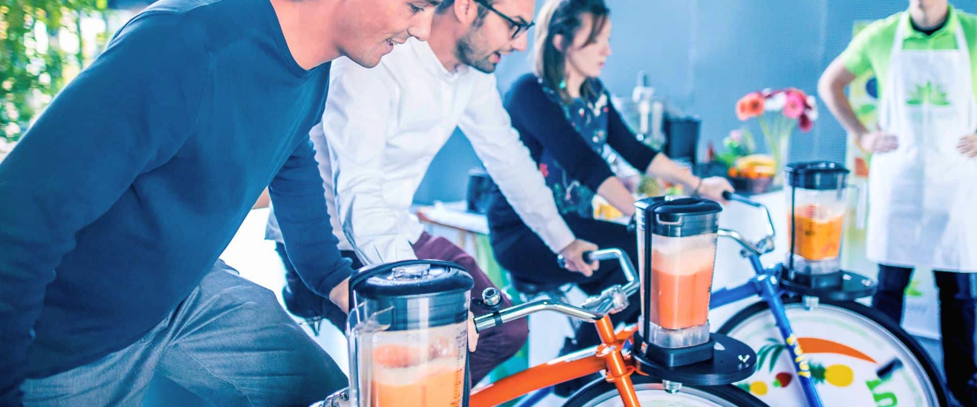Evento Empresa - Bicicleta Smoothie - Bicicleta batidora- El material