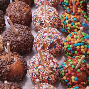 evento-corporativo-comercial-manzana-caramelizada-5 Animación Barra de manzanas caramelizadas